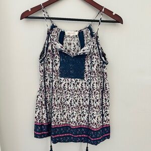 Boho flowy sleeveless top